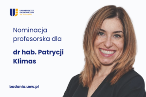 Patrycja Klimas - zdjęcie oraz napis nominacja profesorska dla dr hab. Patrycji Klimas