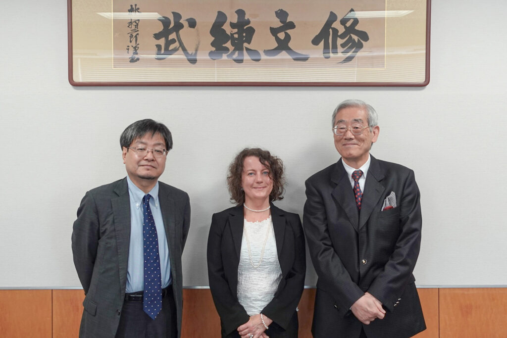 Zdjęcie z Rector Toda i Professor Tanaka