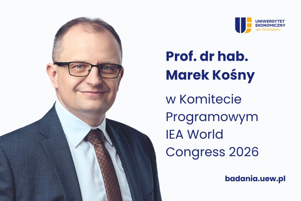 Prof Marek Kośny w Komitecie Programowym IEA World Congress 2026