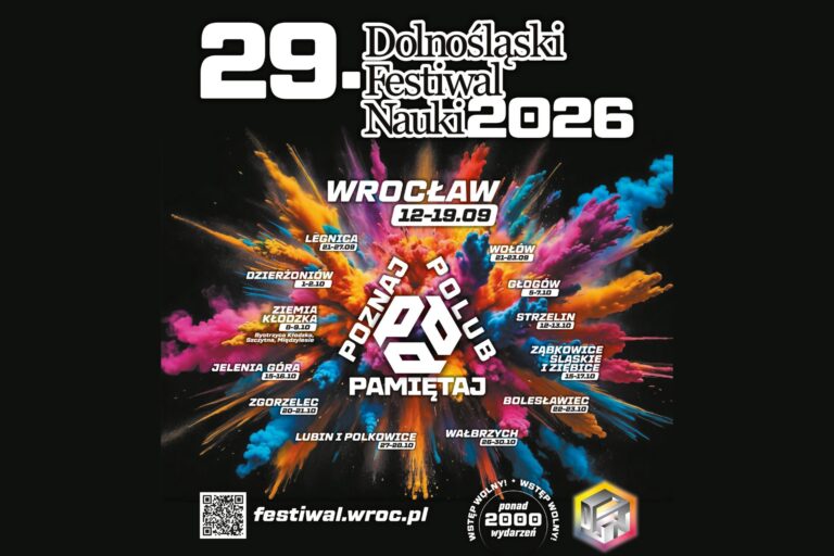 plakat 29 DFN Dolnośląski Festiwal Nauki 2026 Wrocław UEW