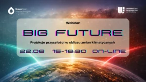 Baner BIG FUTURE Projekcje przyszłości w obliczu zmian klimatycznych