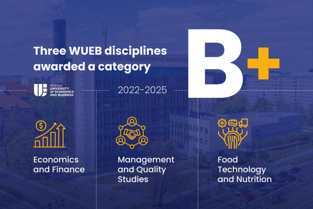 Three WUEB disciplines awarded a B+ category
