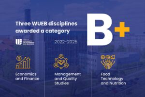 Three WUEB disciplines awarded a B+ category