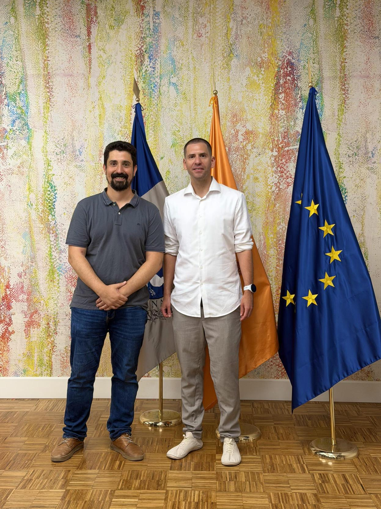Zdjęcie z wizyty dr Jakuba Sukiennika na Uniwerytecie Malaga. Projekt PROM